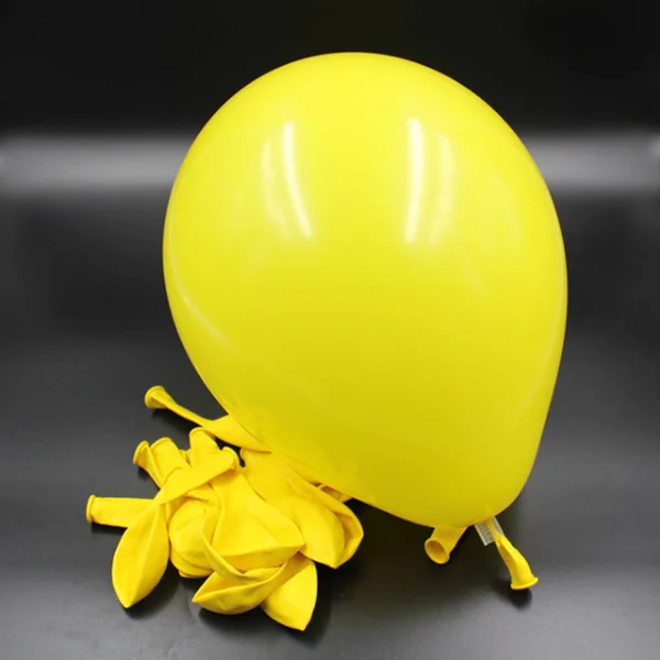 Yellow 10 шт. черные шары 10 дюймов толстые 2,3 г латексные воздушные шары на день рождения шарики свадебные украшения клипсы для воздушных шаров, вечерние Globos вечерние поставки - Цвет: Yellow