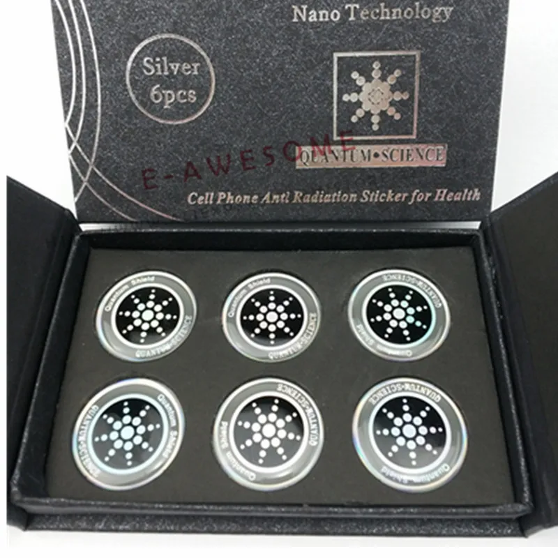 30 шт./лот золотистая/Серебристая круглая фотонаклейка с отрицательными ионами