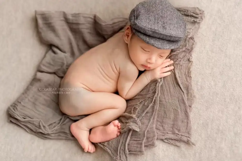 

Newborn Baby Photography Photo Props Boy Girl Costume Outfits Hat Tie Set