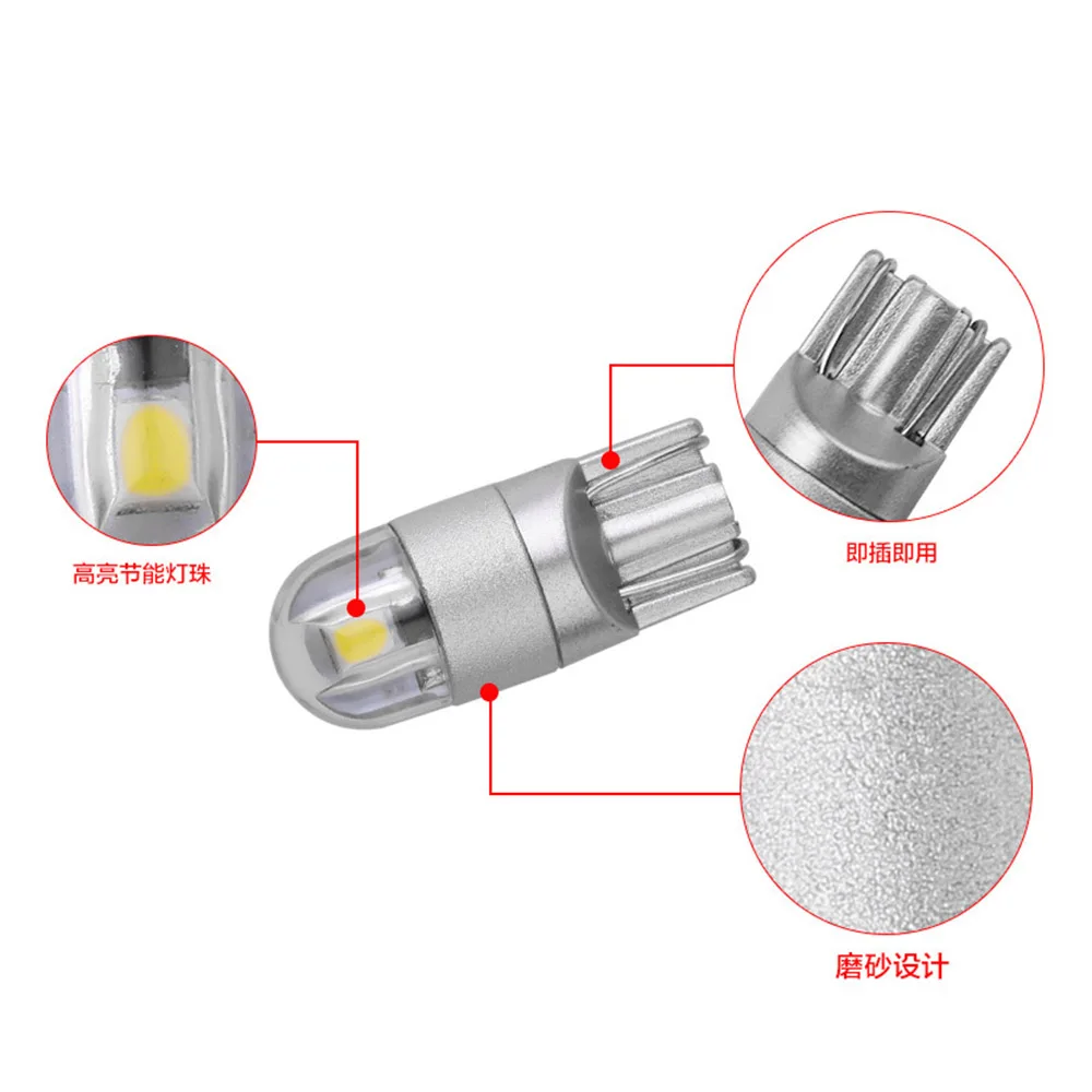 4 шт. T10 W5W 3030 2SMD светодиодный светильник для автомобиля белый (6000 K) красный синий