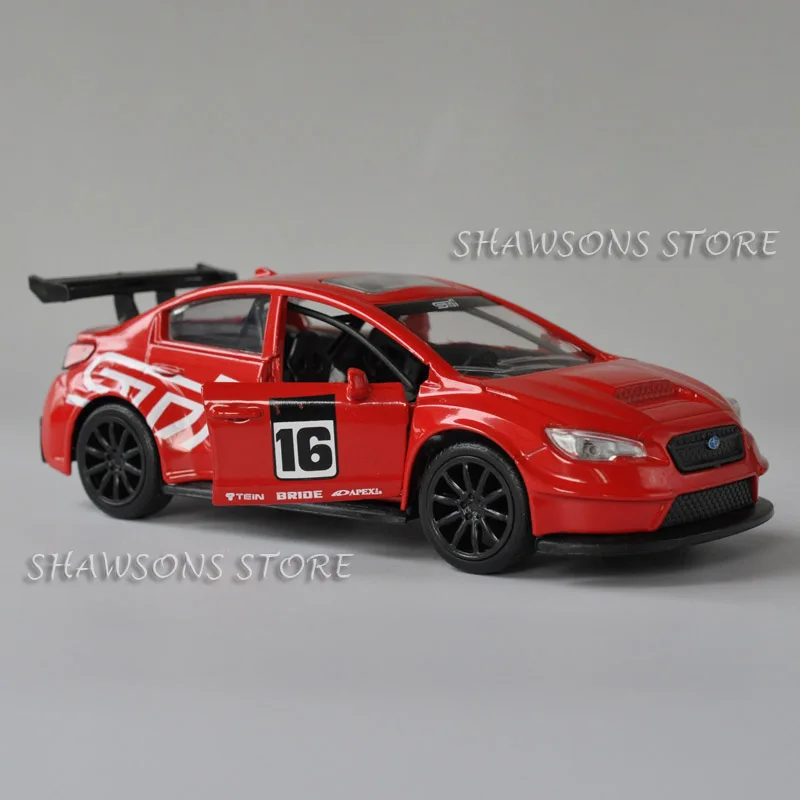 1:32 литая модель автомобиля Jada Subaru WRX STI 2016 миниатюрная Реплика|Наземный транспорт|