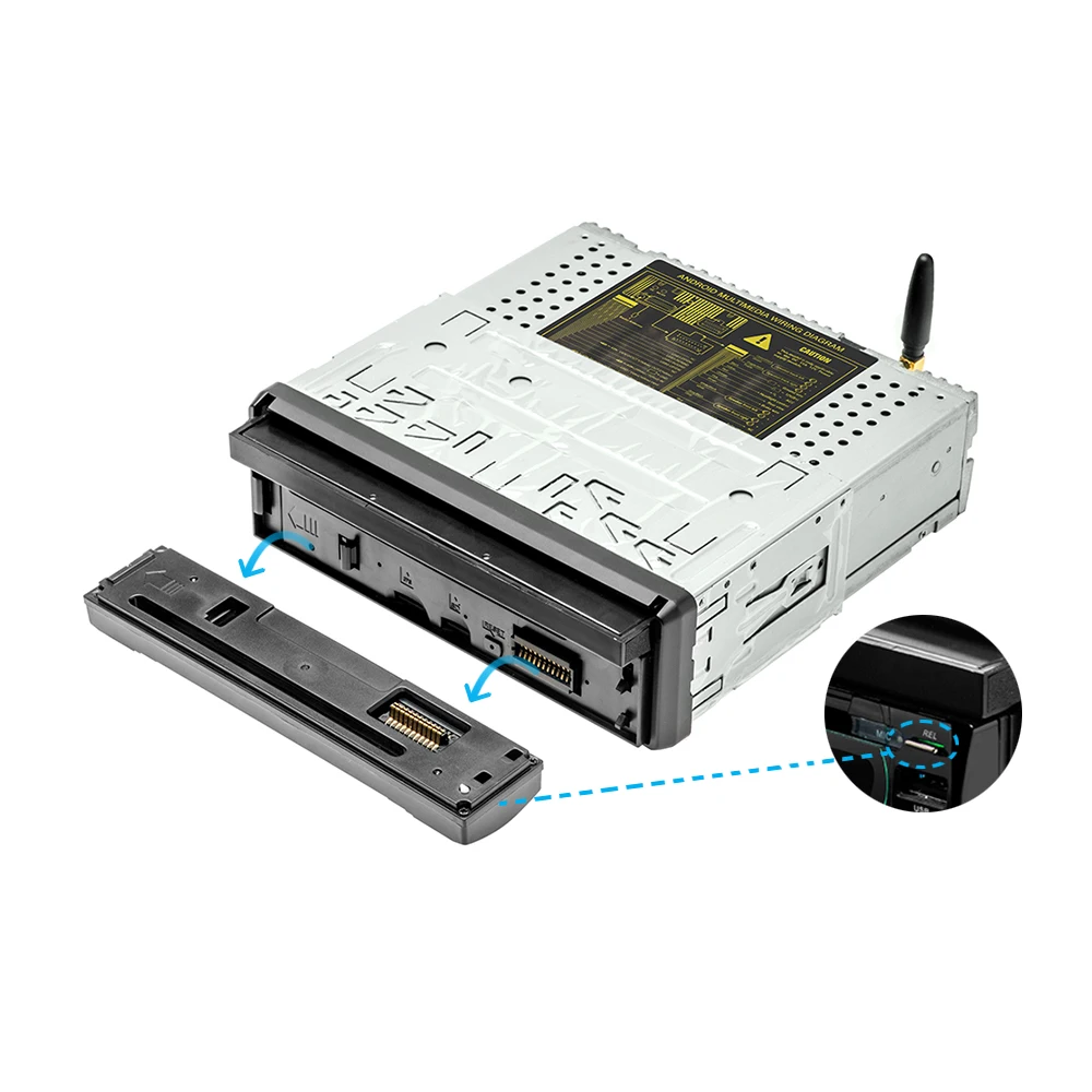 Автомагнитола AMPrime 1 din 7 &quot Android DVD плеер GPS FM приемник USB SD Bluetooth 1DIN мультимедийный