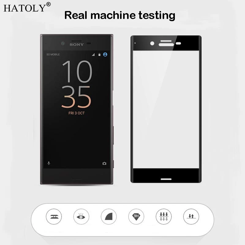 1 шт. закаленное стекло для sony Xperia XZ F8331 Защита экрана для sony XZ двойная полная крышка для sony Xperia XZ 3D пленка с закругленными краями