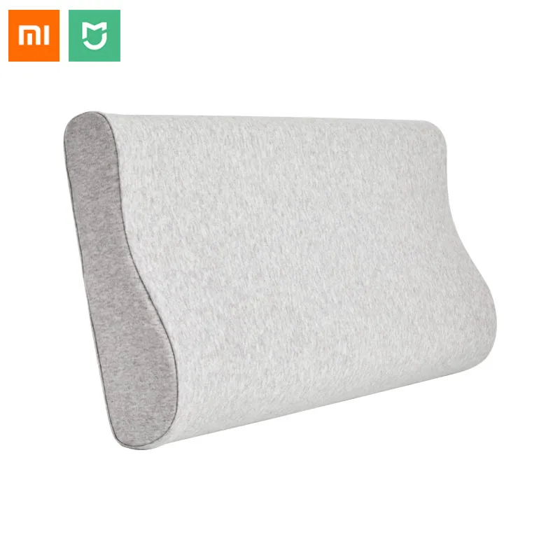 Светло-серый Xiaomi Mijia Подушка с защитой для шеи полный Антибактериальный 4 сезона памяти Хлопок Подушка для сна релаксации подушки - Цвет: Светло-серый