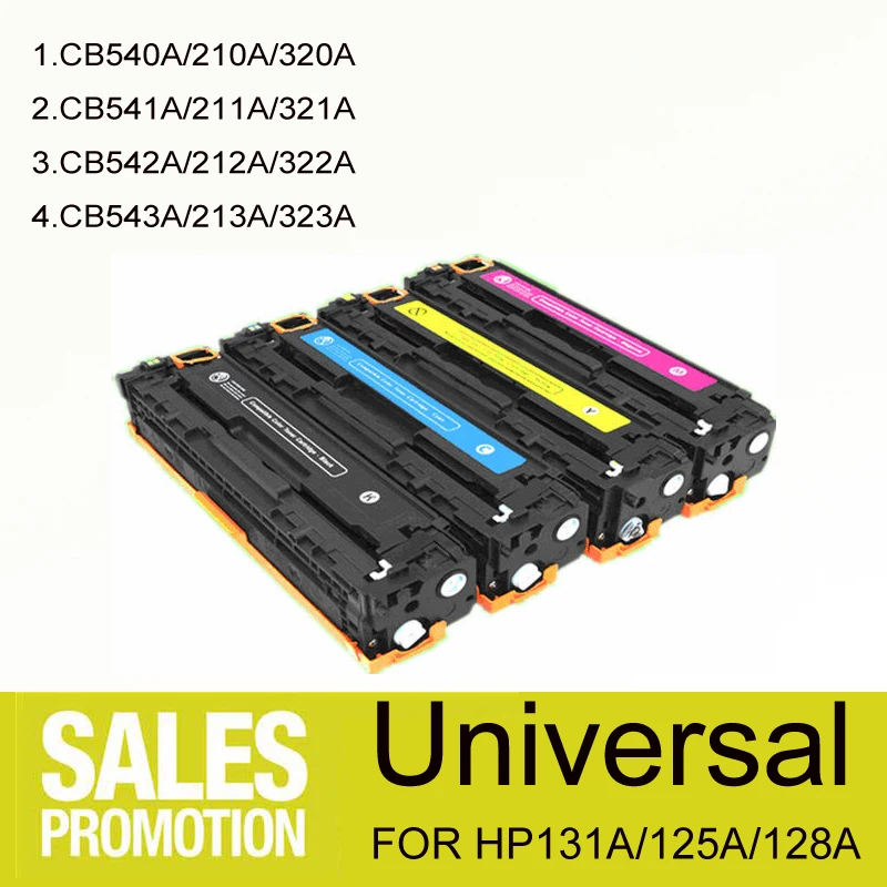 Совместимый цветной тонер картридж CF210A CF210 210A CF213A 131 для принтеров HP LaserJet Pro 200 Color