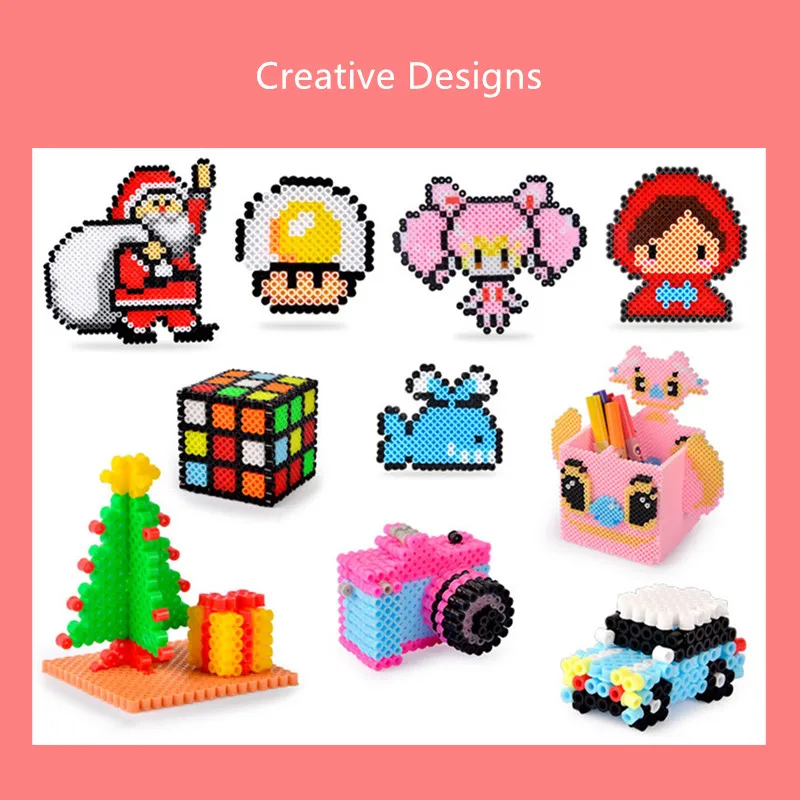 5 мм Hama Beads 48 цветов Perler пазл обучающая игрушка плавкий бисер головоломка 3D для
