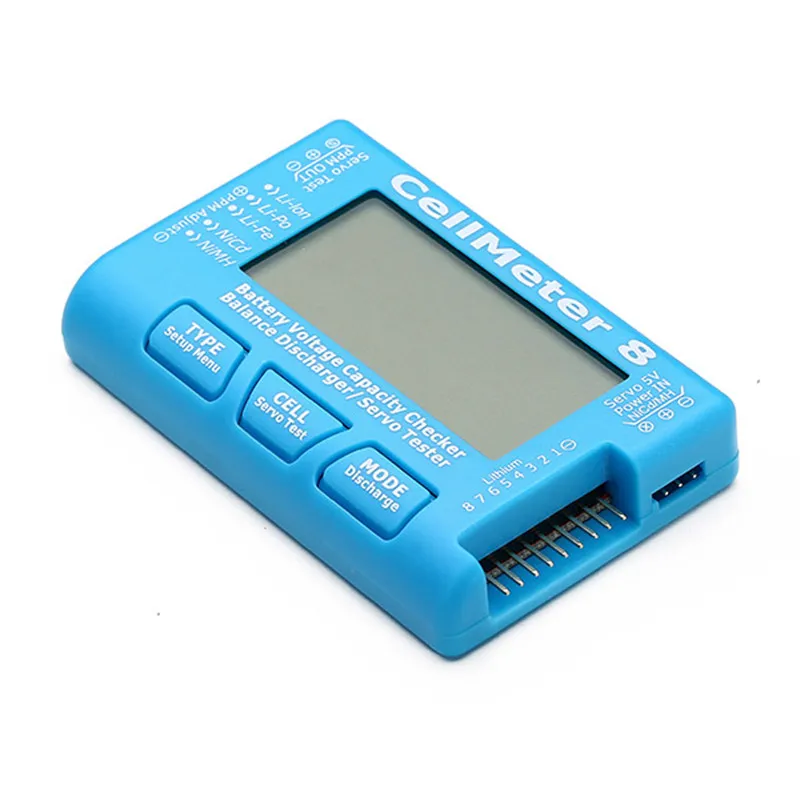 New AOK CellMeter 8 Multifunctional Digital Power Servo Tester 2S-8S For RC Airplane Spare Parts | Игрушки и хобби