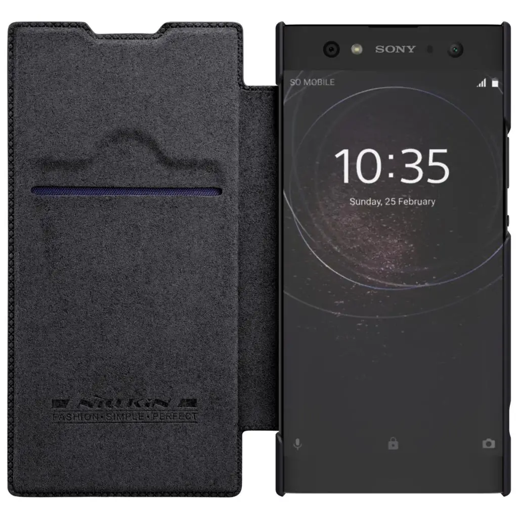 Для sony Xperia XA2 ультра флип-чехол sony Xperia XA2 Ультра чехол Nillkin Qin из искусственной кожи чехол-книжка для sony Xperia XA2 Ultra