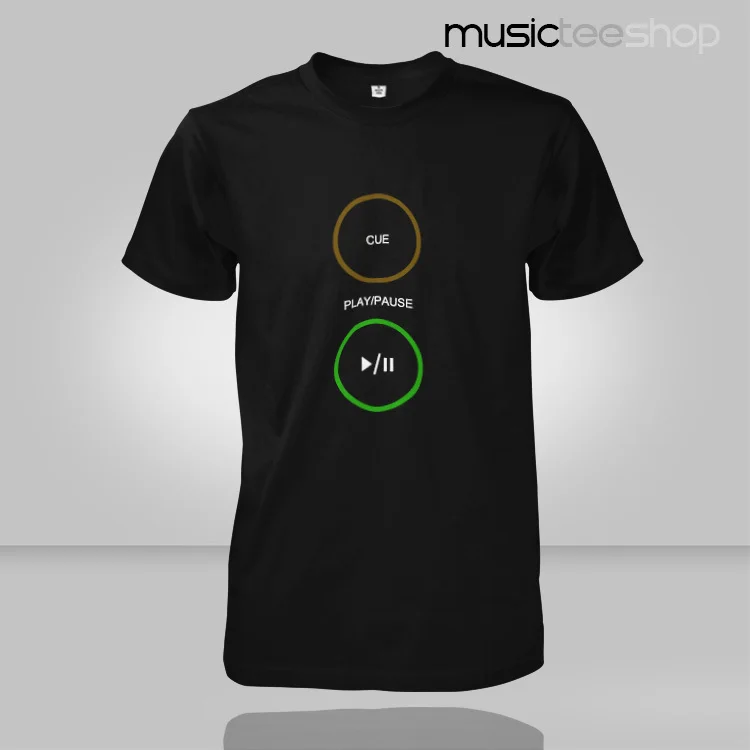Мужская футболка с коротким рукавом 2020 Ночная для бара DJ pioneer CD Pioneer Play пауза