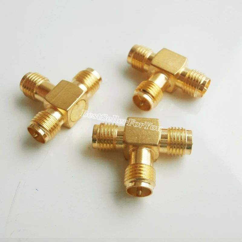 1X RP SMA мама к двум 2 RPSMA тройной T в серии адаптер соединитель 3