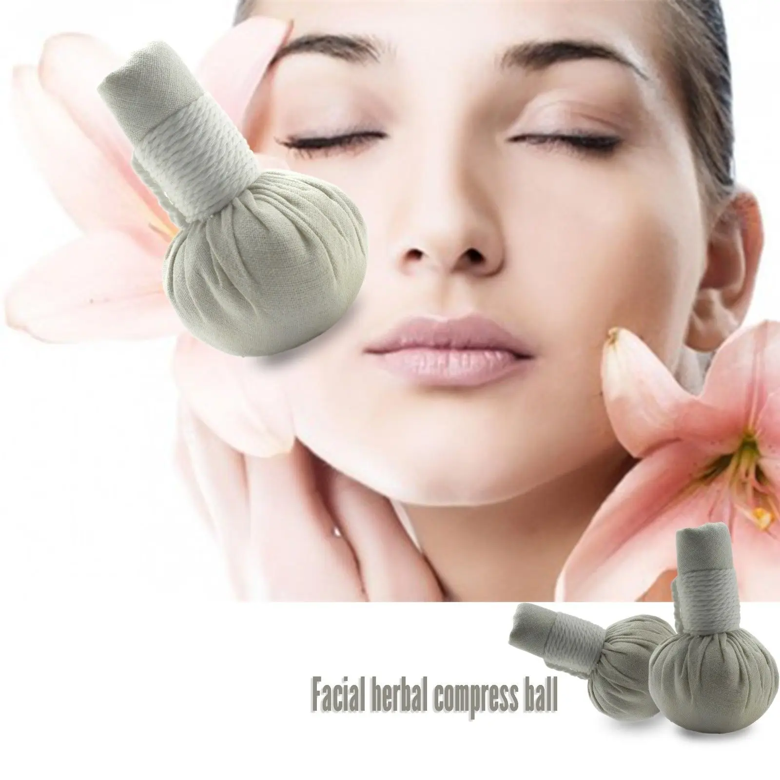 

70G.THAI HERBAL MASSAGE COMPRESS BALL FOR FACE & BODY RELAXING SPA AROMA FREE SHIPPING