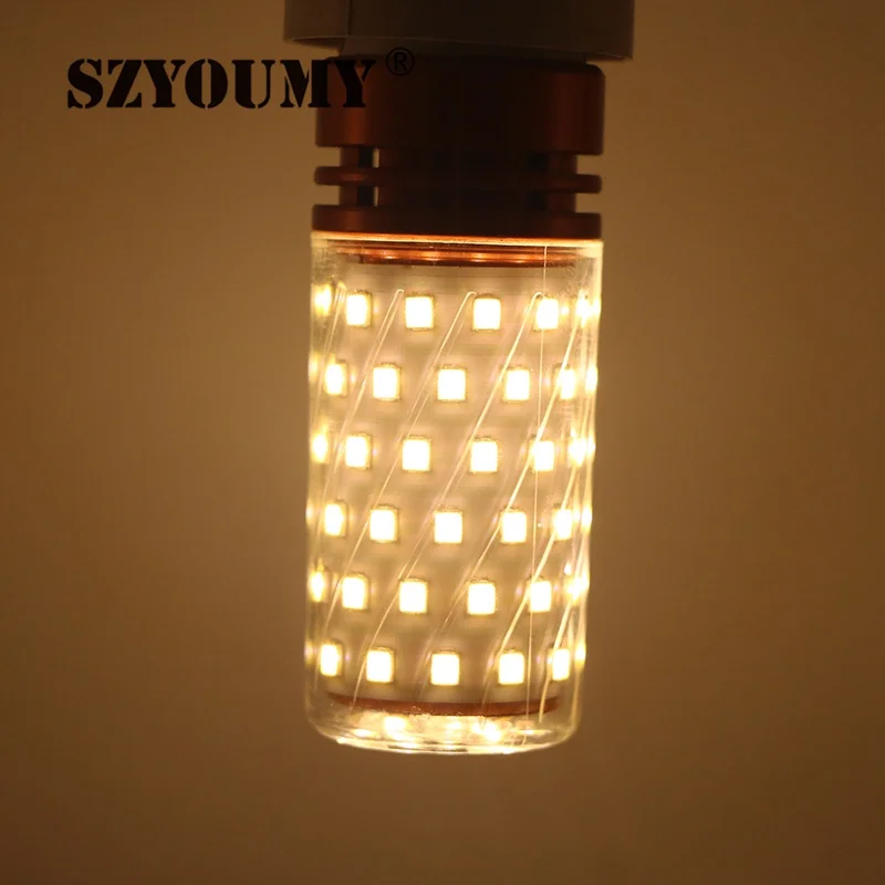 Светодиодная лампа кукуруза SZYOUMY E14 E27 12 Вт 16 SMD2835 СВЕТОДИОДНЫЙ 220 В 3 цвета