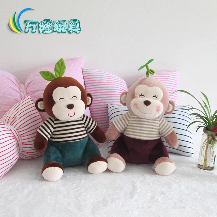 Игрушка плюшевая Candice guo мягкая кукла джунгли животное лист на голову полосатая