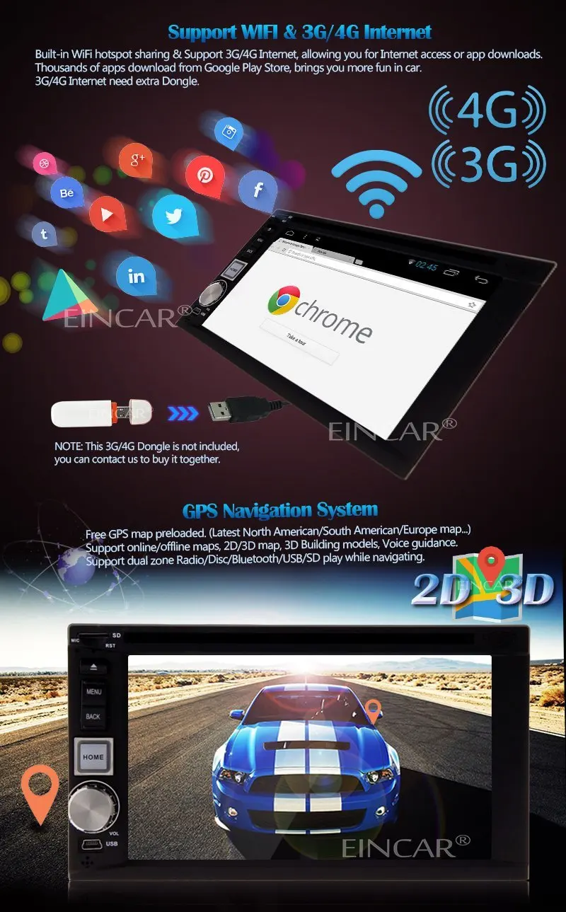 Android 5 1 двойной автомобильный dvd-плейер DIN аудио FM AM монитор радио приемник