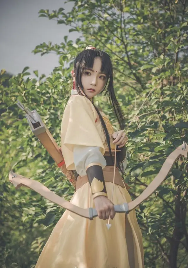 Jin Ling Mo Dao Zu Shi Аниме Косплей Grandmaster of Demonic Cultivation Аниме Косплей Костюм Золотой наряд