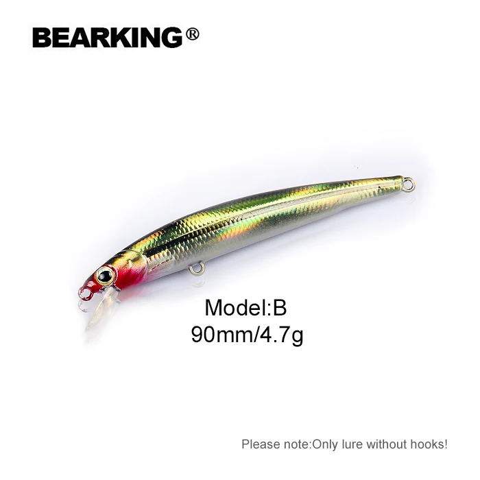 Экономичная рыболовная приманка Bearking 1 шт. без крючков искусственная воблер в