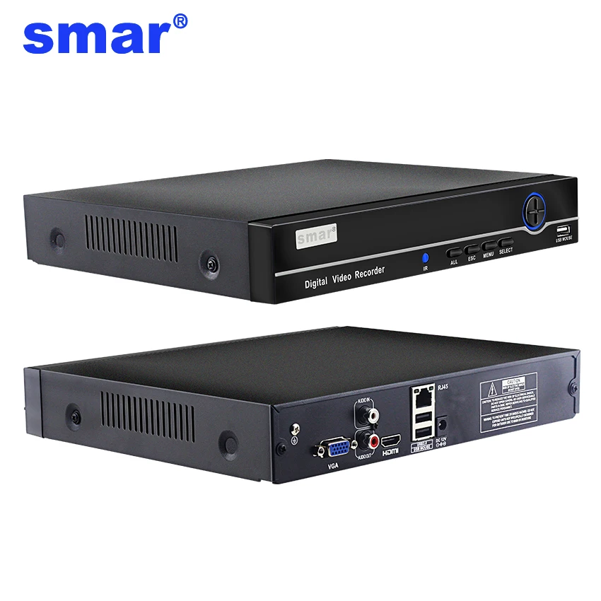 Smar 2HDD 25CH 5MP 32CH 1080 P 8CH 4 K CCTV H.264/H.265 NVR DVR сетевой видеорегистратор с протоколом ONVIF для