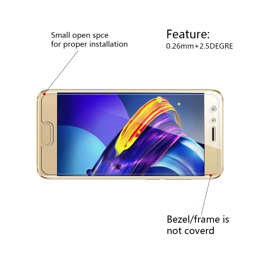 2.5D 9 H закаленное стекло для huawei P20 Pro P9 P10 Lite Plus протектор экрана P8 2017 защитное