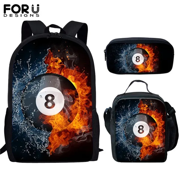 HXA365CGK FORUDESIGNS/3 комплекта/шт. детские школьные сумки для мальчиков, крутой футбольный рюкзак с футбольным принтом, детские школьные сумки, рюкзак для мальчиков-подростков - Цвет: HXA365CGK