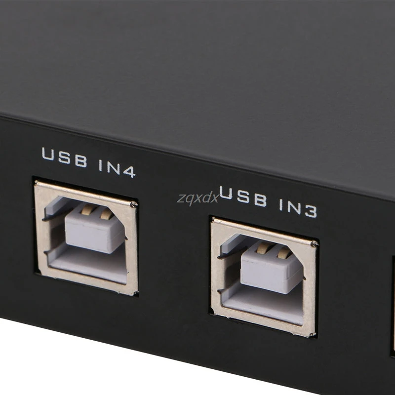 4 порта USB 2 0 совместное использование устройства переключатель адаптер Коробка