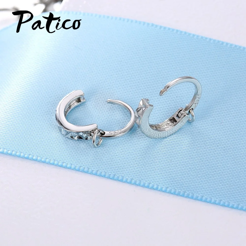 Модные DIY аксессуары ювелирные изделия серебряные серьги серебро 925 пробы 10 пар