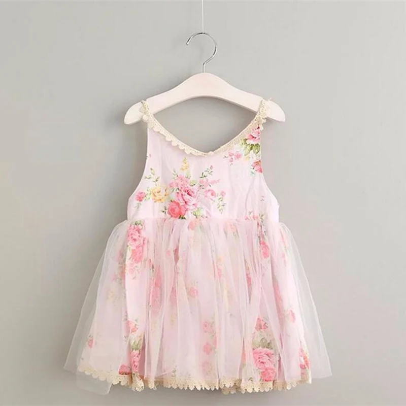 tulle floral baby bridesmaid flower girl dress fluffy ball gown birthday evening prom tutu party wedding casual children | Детская