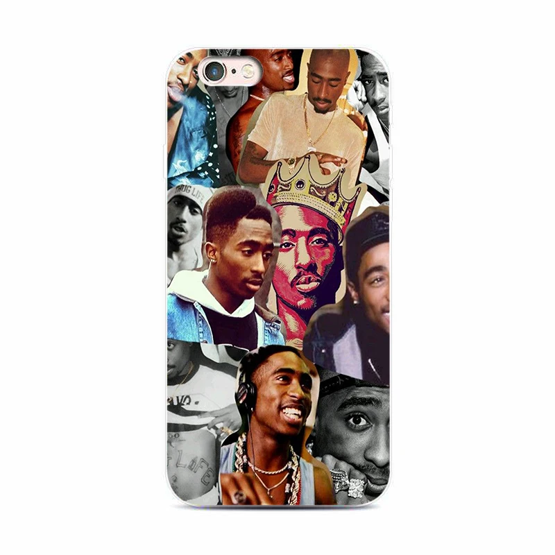 2Pac Tupac Shakur чехол для iphone5 5S 6 6s 7 8 plus X Мягкий ТПУ телефона|Чехлы-накладки| |