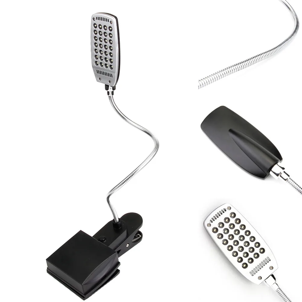 2017 28 LED 3 Modes USB Clip-on book Flexible Light lights Lamp Bulb 3-step brightness adjustable for Home BBQ Camping school | Лампы и