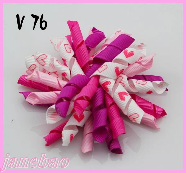 Бесплатная доставка 100 шт День святого Валентина разбрызгивает бант волосы