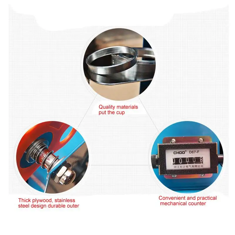 Ручная машина для запечатывания стаканчиков электрическая упаковочная молока