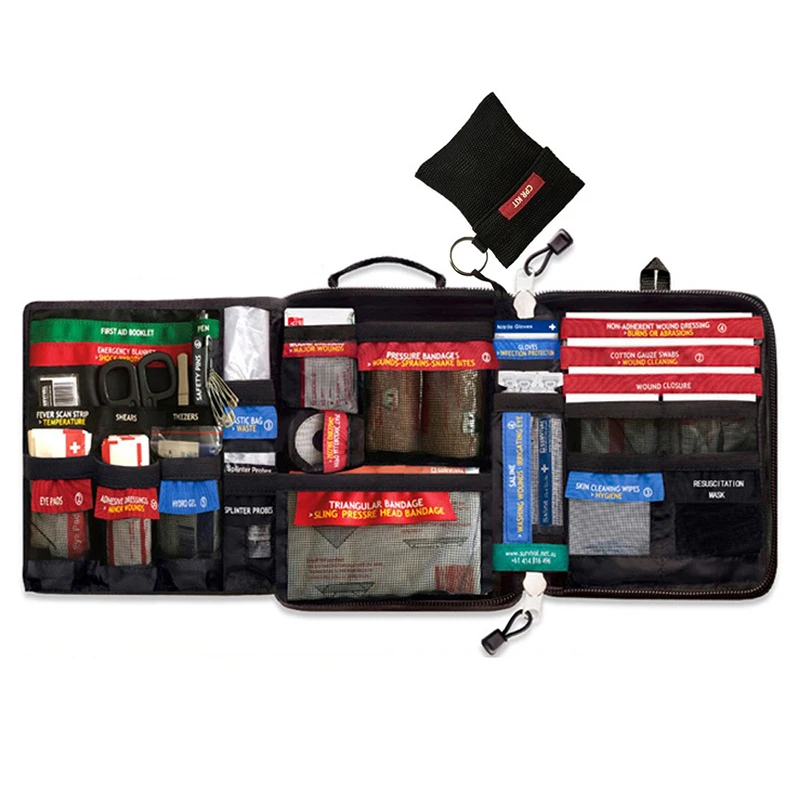 

Safe Wilderness Survival Car Travel First Aid Kit Medical Bag Outdoors First-Aid Kit Camping Emergency Kit Treatment Pack Set