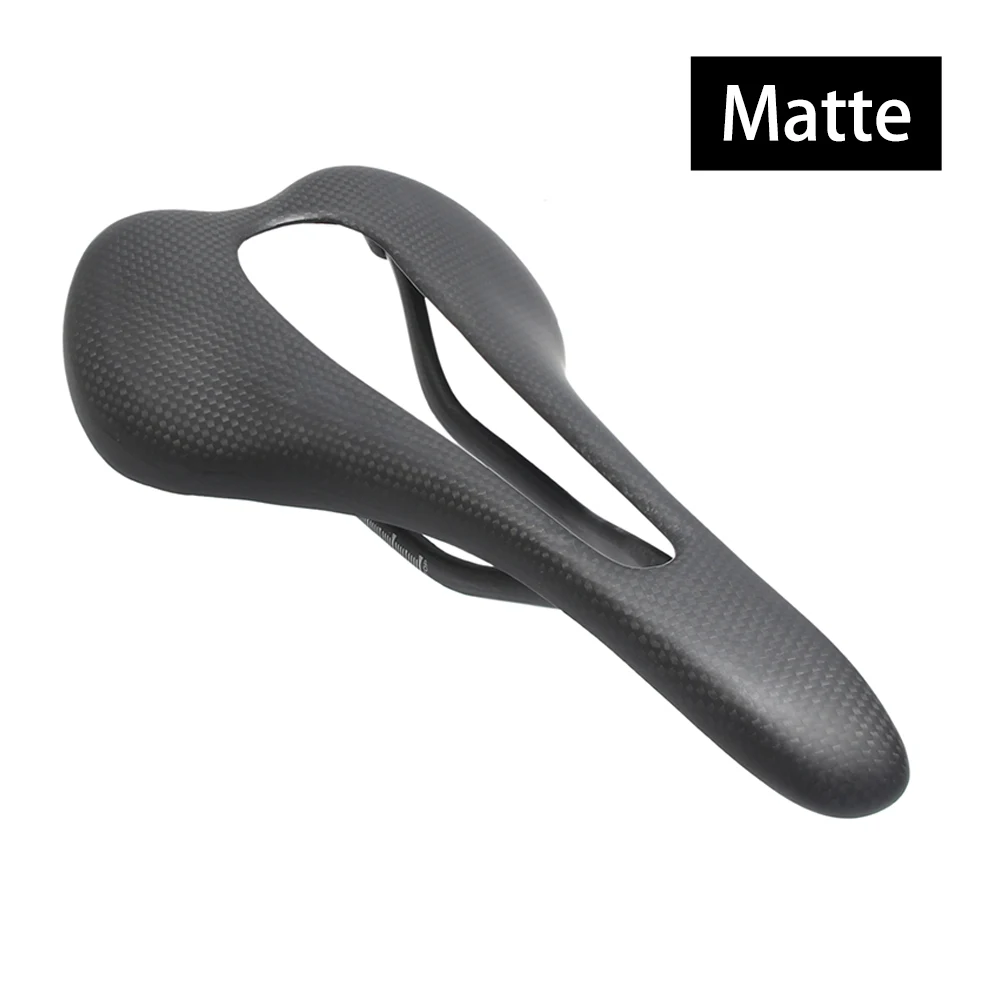 Black 3K x Matte Ullicyc новейшее большое полое седло для горного велосипеда, полностью углеродное седло/дорожное велосипедное седло/MTB или дорожные части/ZD157/ - Цвет: Black 3K x Matte