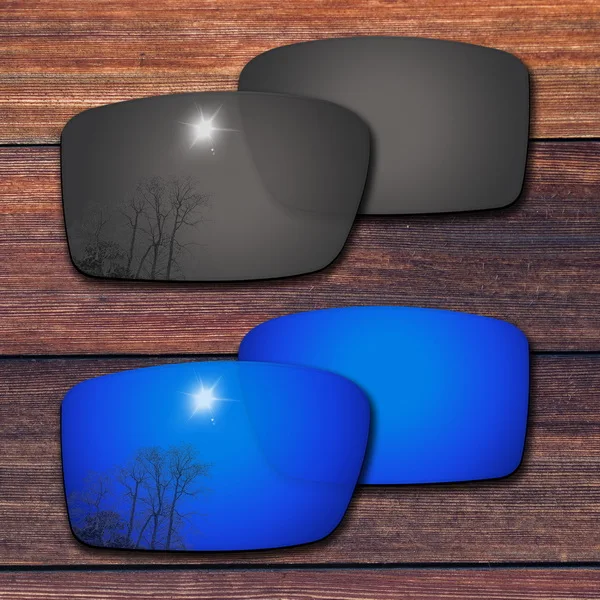 Black and Dark Blue OOWLIT поляризованные Сменные линзы для-солнцезащитные очки Oakley Gascan солнцезащитные очки с оправой-сорта - Цвет линз: Black and Dark Blue