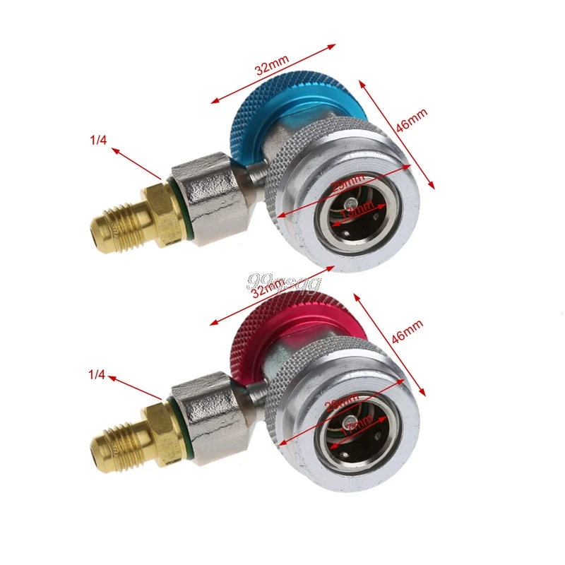 2 шт. автомобильные адаптеры Freon R134A H/L для кондиционера | Автомобили и мотоциклы
