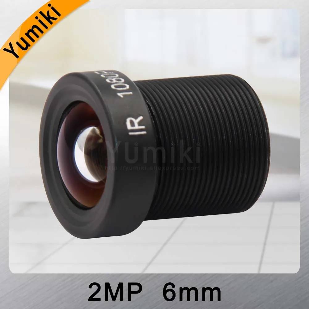 Yumiki CCTV объектив F2.0 M12* 0,5 6 мм 60 градусов камера видеонаблюдения доска объектив для 1/" или 1/4" ccd