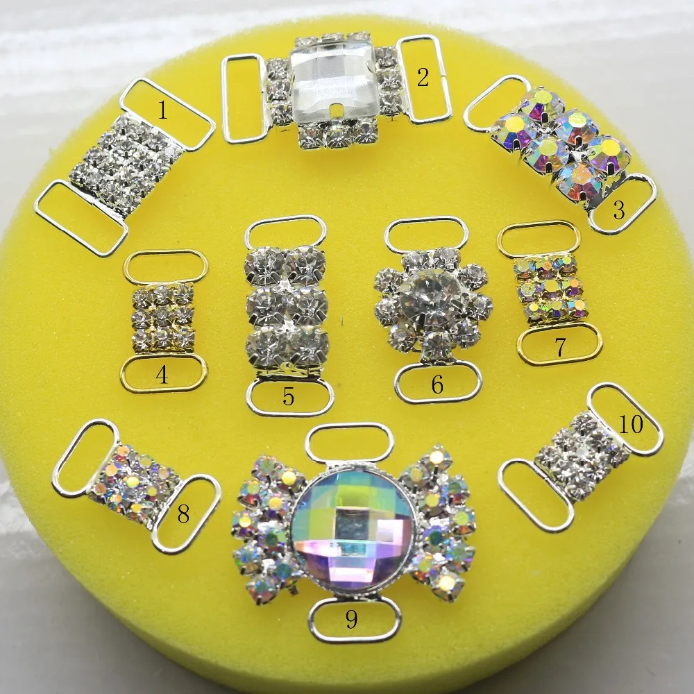 10 шт./лот застежка Пряжка для бикини со стразами сумка с пряжкой цепочка обуви