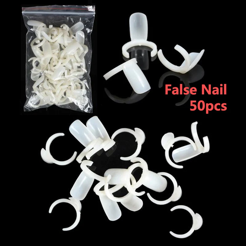 Francheska пилочка для ногтей 100/180 nagelvijl lime a ongle Professional Маникюрный Инструмент oje pilniczek do paznokci лак для ногтей аксессуары - Цвет: false nail 50pcs
