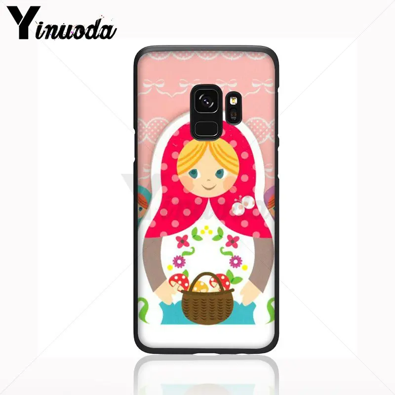 Yinuoda милый русский рисунок куклы матрешка мягкий чехол для телефона Samsung Galaxy s9 s8