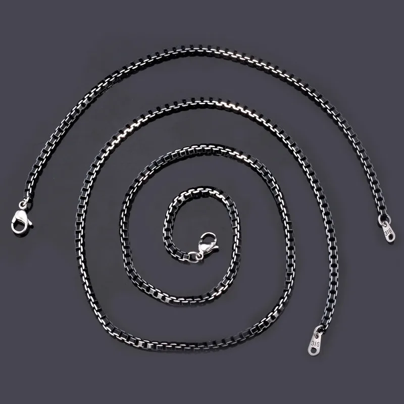 Мужской ювелирный комплект из цепочки и браслета нержавеющей стали|jewelry trays and