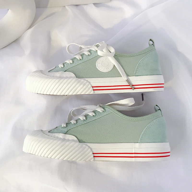 Классические белые кроссовки Женская Повседневная парусиновая обувь женские