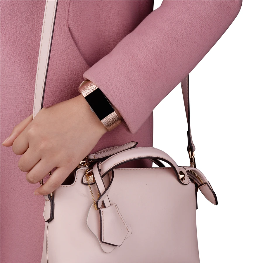 Сменный для браслета FitBit Charge 2 Браслет из натуральной кожи зарядки спортивный