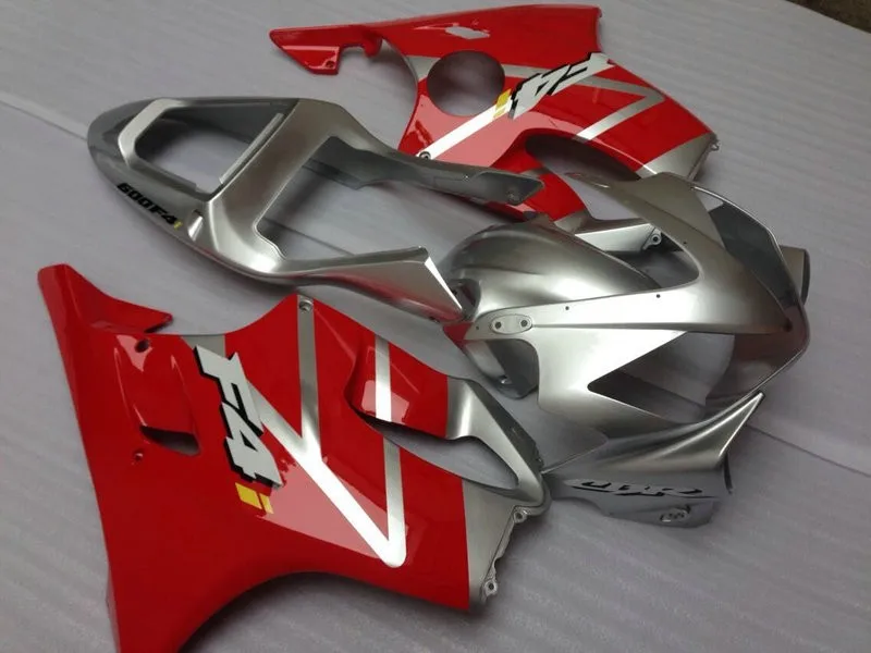 

Injection molding fairing kit for pe CBR600 F4I 01 02 03 red Silver fairings set CBR600 F4I 2001 2002 2003 ST66