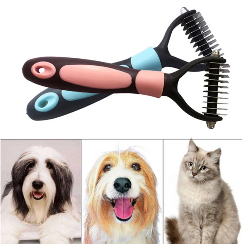 Новая собака Dematting Уход за лошадьми Deshedding Триммер инструмент гребень
