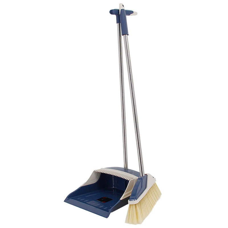 

Quality Broom Dustpan Set Combination Non-Slip Long Handle Dustpan Soft Bristle Sweeping Broom Multifunction Cleaning Tools Suit