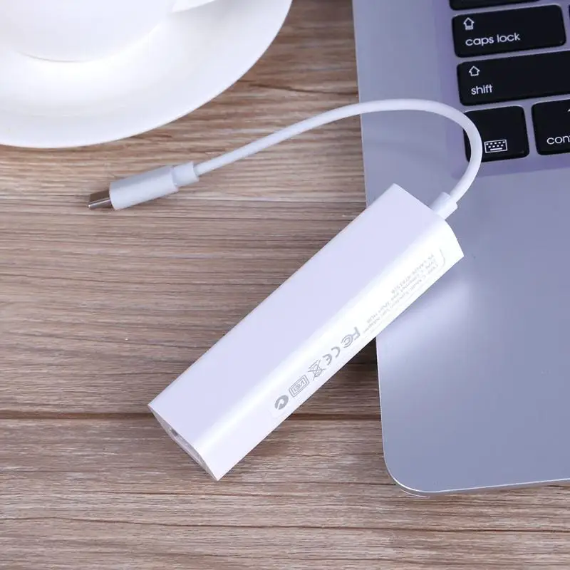 ALLOYSEED USB 3 1 Type C концентратор сплиттер Тип к RJ45 сетевой кабель адаптер шнура