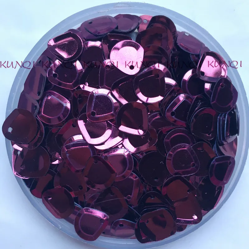 1600pcs/2800pc 9mm Claret Wine Red Fan-Shaped Loose Sequin Paillette Crafts Sewing Women Kids Shoes Cap Diy Garment Accessories | Дом и сад