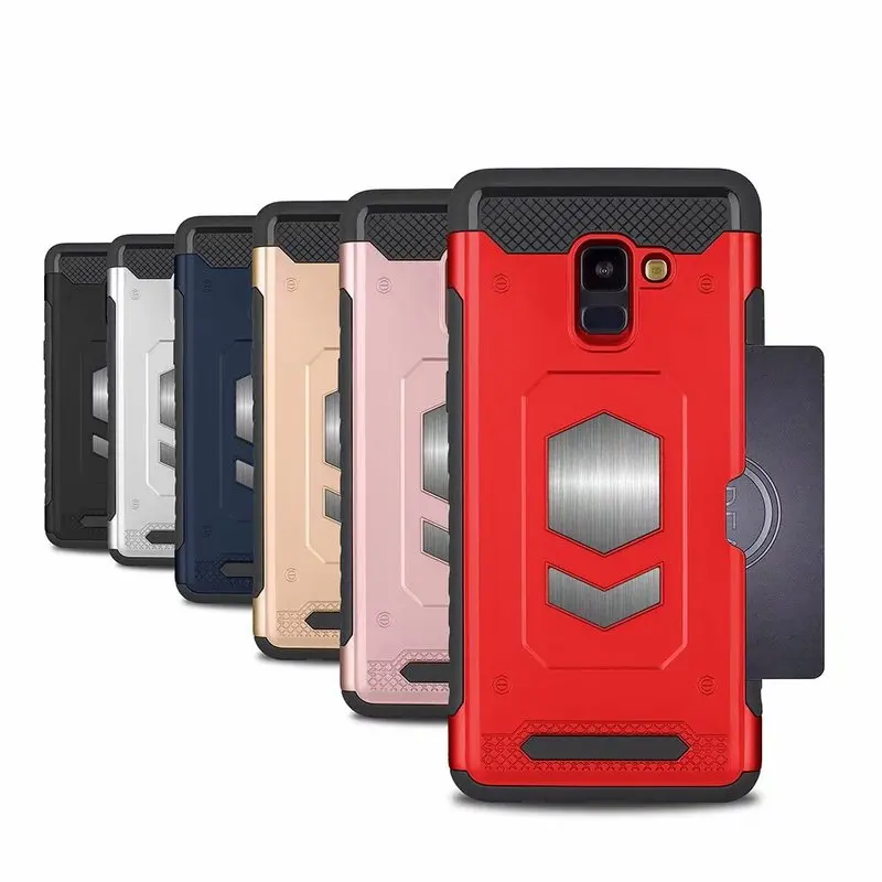 SYCASE многофункциональный чехол-броня для карт в виде ракушки samsung A5 A7 A6 плюс A8 2018 A9