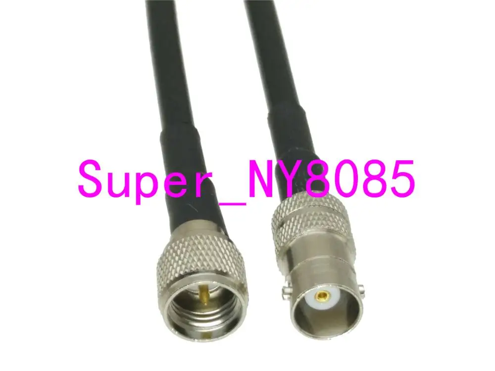 

RG58 Mini UHF Male Plug to BNC Female Jack Straight RF Jumper pigtail Cable 6inch~6FT