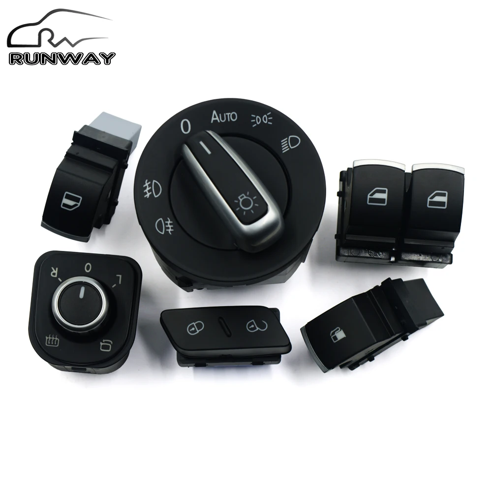 Переключатель Стеклоподъемника для двери и топлива VW Passat B6 Golf MK5 6 R32 GTI Rabbit Tiguan