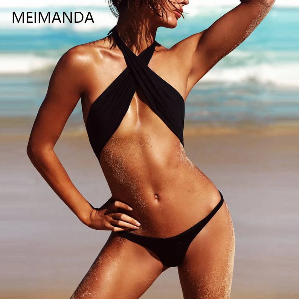 Женский купальный костюм Meimanda Цельный купальник летняя пляжная одежда большого